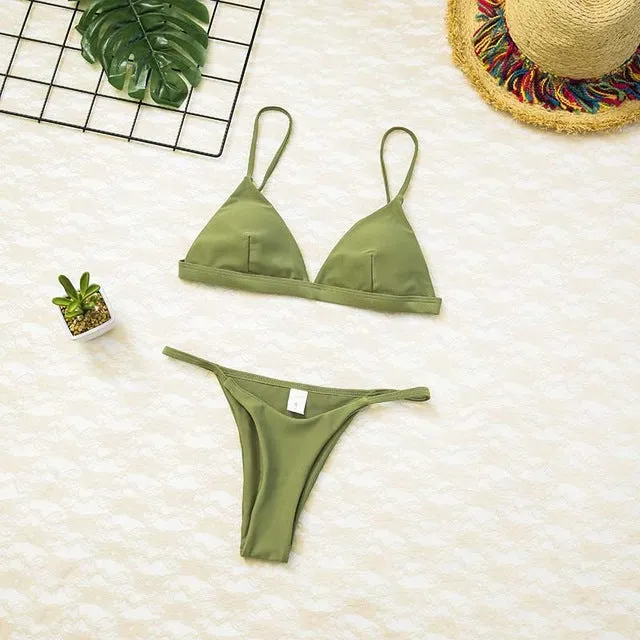 Women Swimsuit Padded Push Up Ladies Bikini