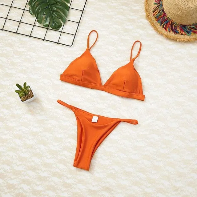 Women Swimsuit Padded Push Up Ladies Bikini
