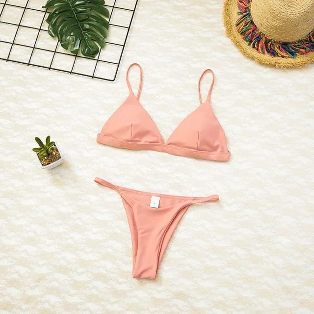 Women Swimsuit Padded Push Up Ladies Bikini