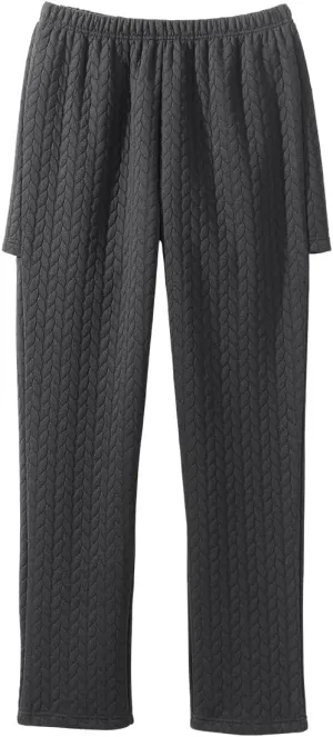 Womens Assisted Dressing Adaptive Open-Back Tracksuit Pants