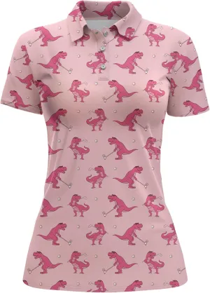 Womens Golf Shirt Funny Polo Shirts for Women Golf Outfit 3D Print Gifts