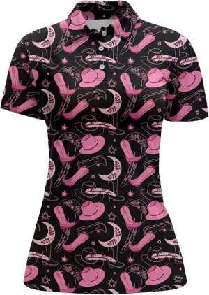 Womens Golf Shirt Funny Polo Shirts for Women Short Sleeve Golf Outfit