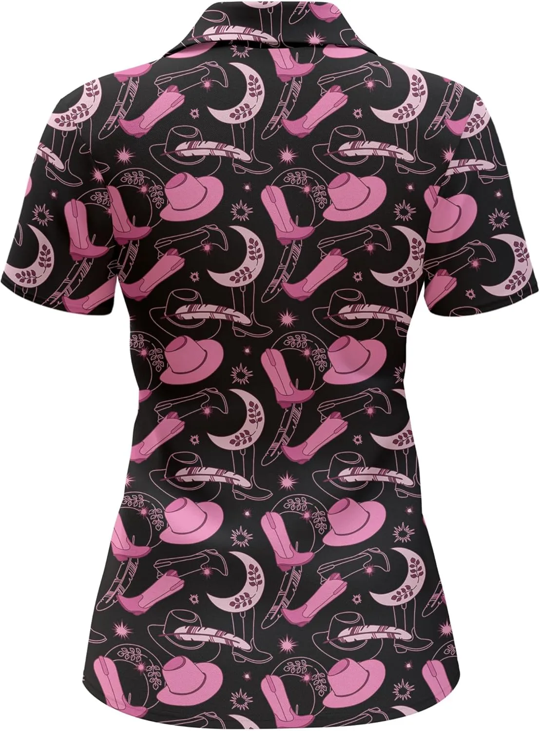 Womens Golf Shirt Funny Polo Shirts for Women Short Sleeve Golf Outfit