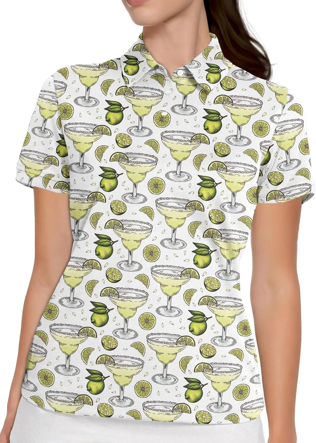 Womens Golf Shirt Printed Golf Outfit Funny Polo Shirts for Women Gifts