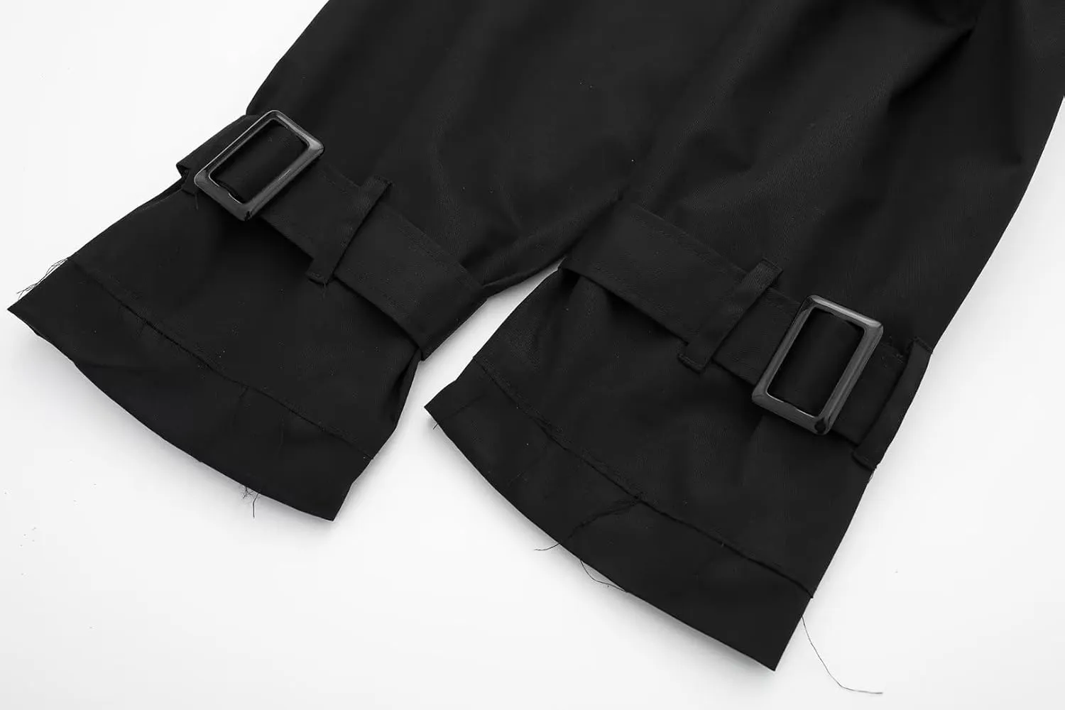 Women's Trench Coats Cropped Long Sleeve Classic Lapel Double Breasted Jacket Coat Outwear with Belt