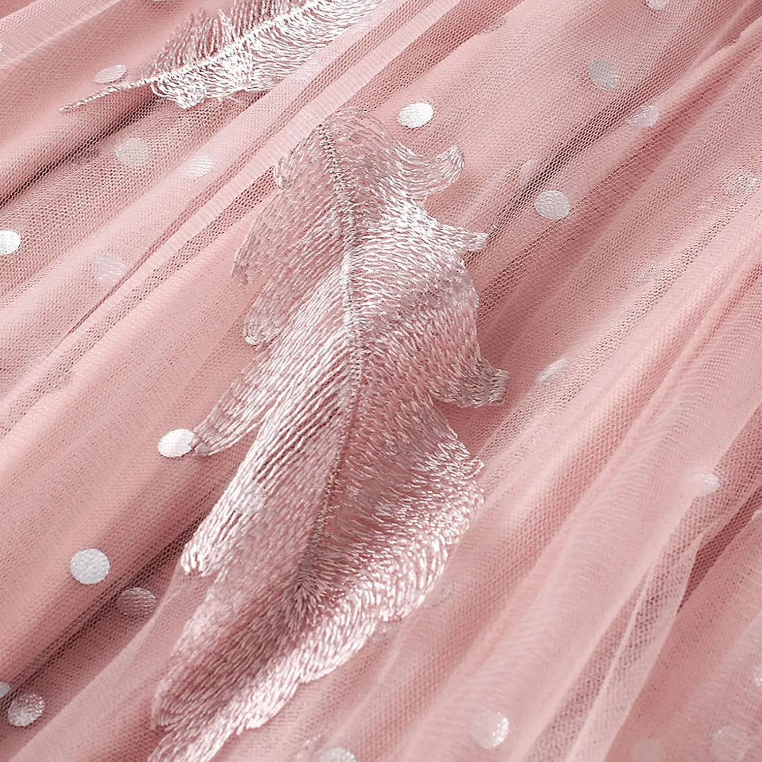 Women's Tulle Midi Skirt Elastic High Waist Layered Pleated Mesh Flowy A-Line Prom Party Long Tutu Skirts