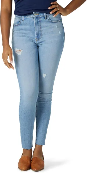 Wrangler Women's High Rise Unforgettable Skinny Jean, Coldspring, 14
